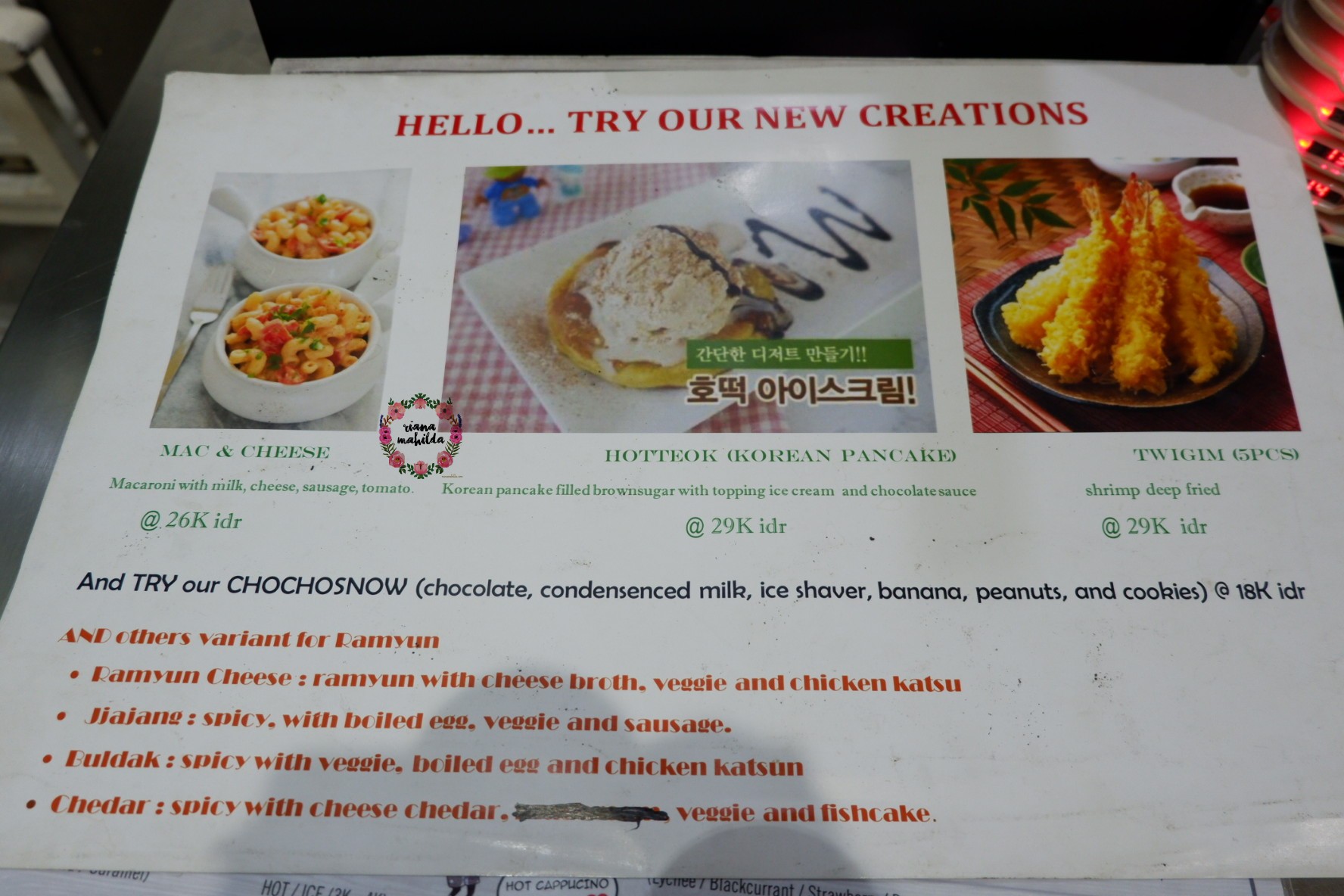 Menu Baru Prince Cafe
